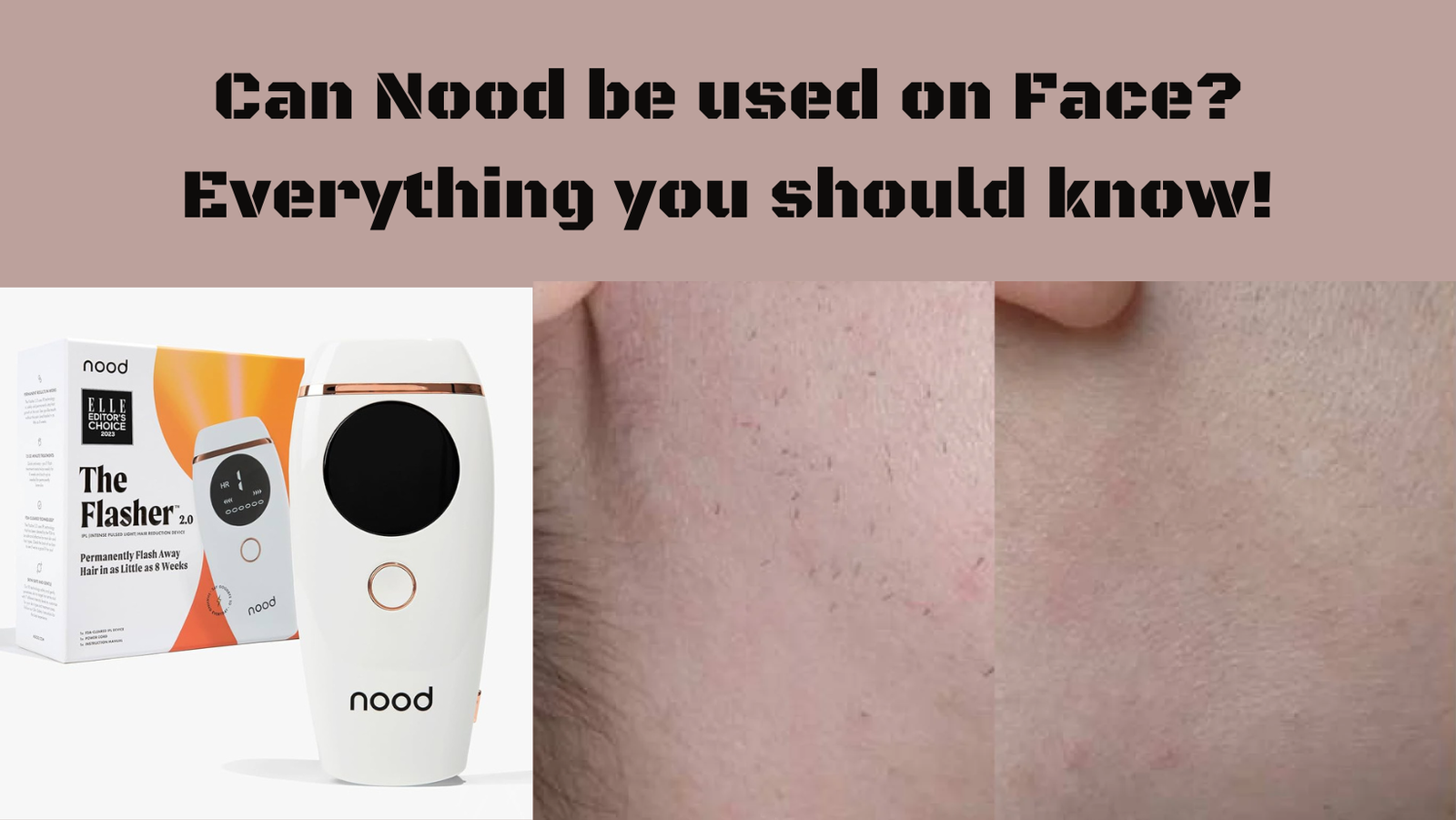 Featured image of an article on Can Nood be used on Face