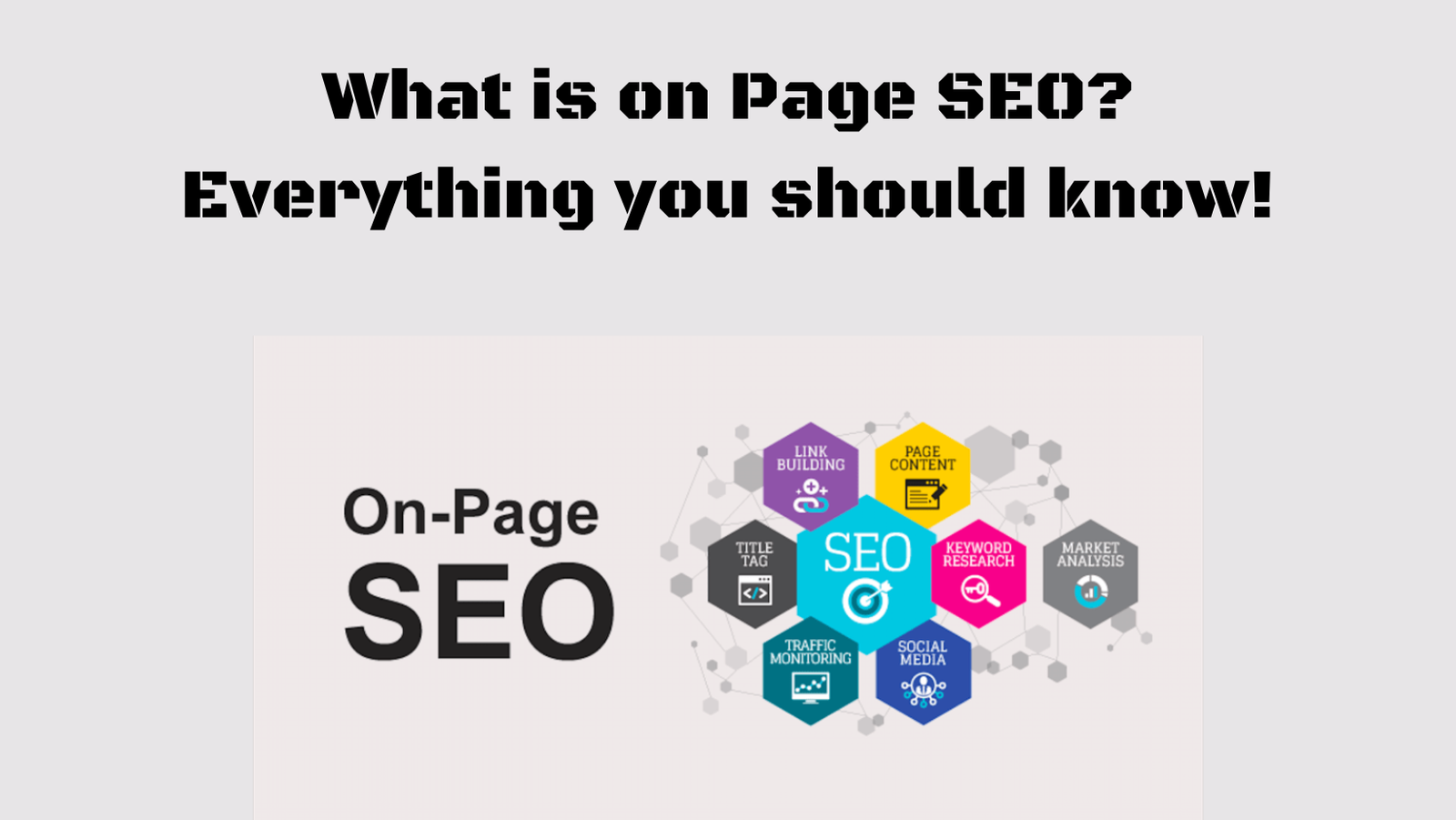 Featured image of an article on What is on Page SEO